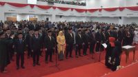 Pelantikan Anggota DPRD Provinsi Sulbar periode 2024-2029.