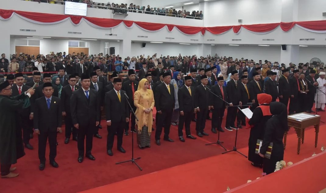 Pelantikan Anggota DPRD Provinsi Sulbar periode 2024-2029.