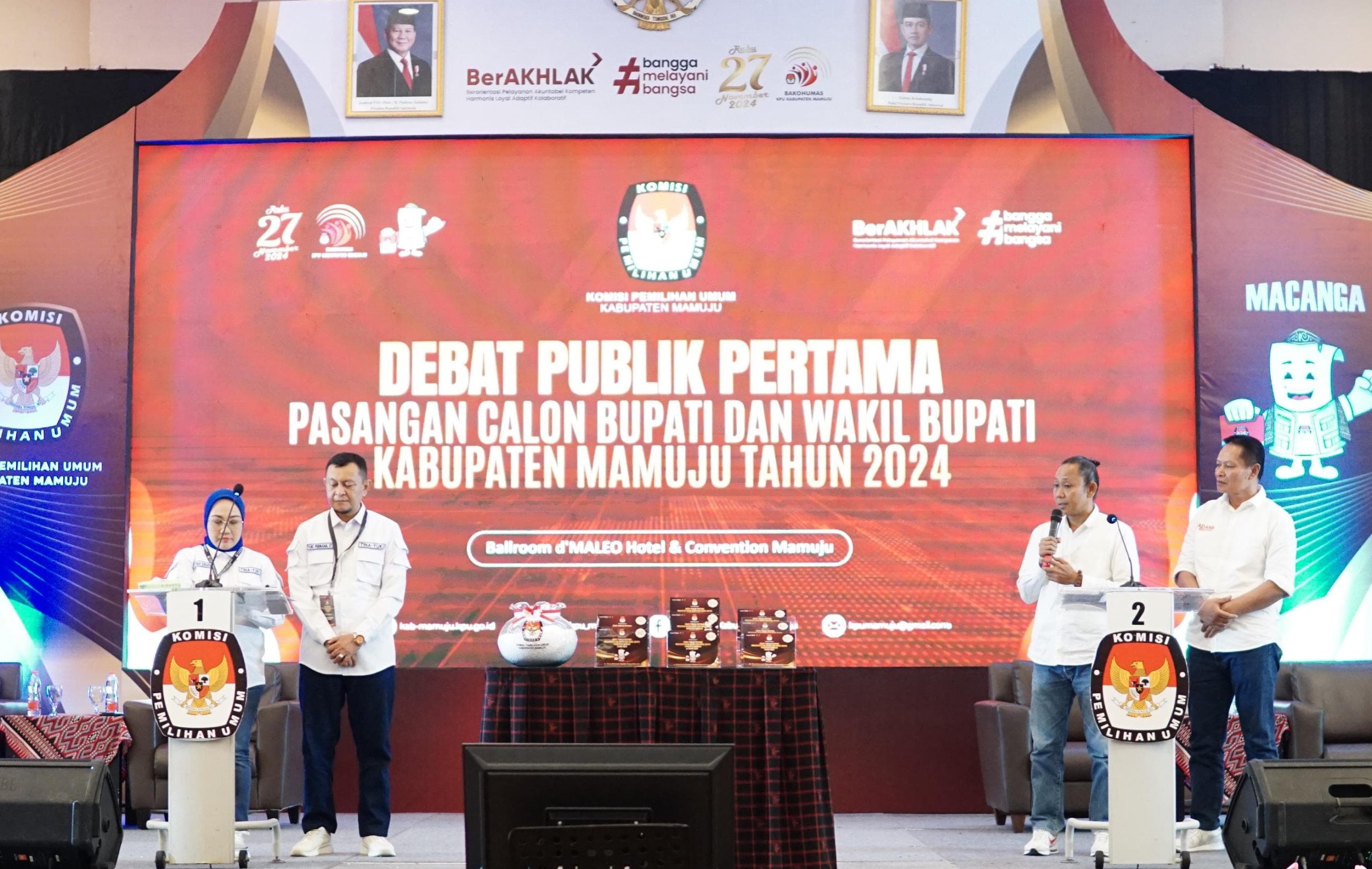 Debat Publik Kandidat Pilkada Mamuju Tahun 2024.