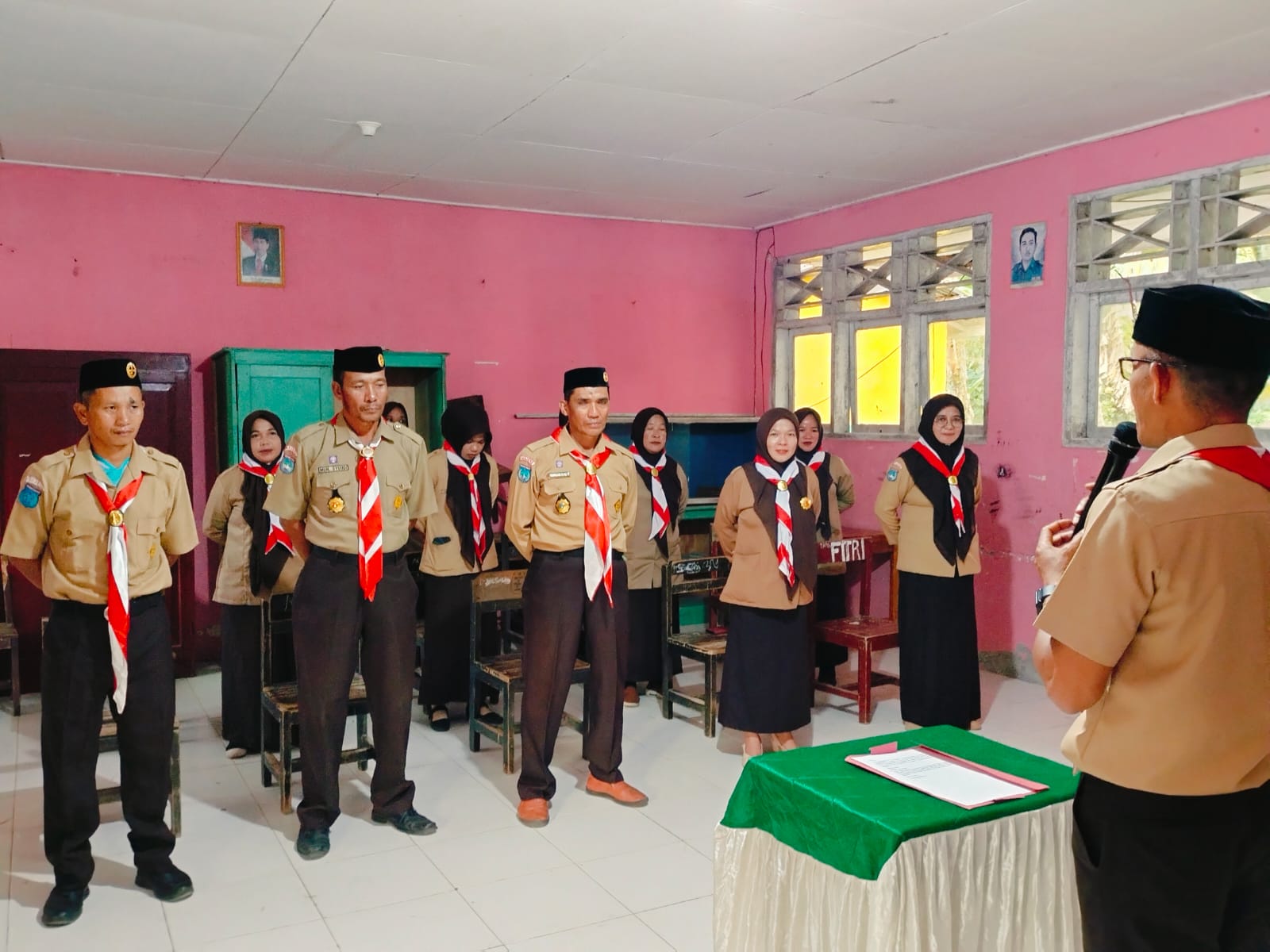 Pengukuhan Pengurus Gudep Pangkalan SDN 16 Tanisi